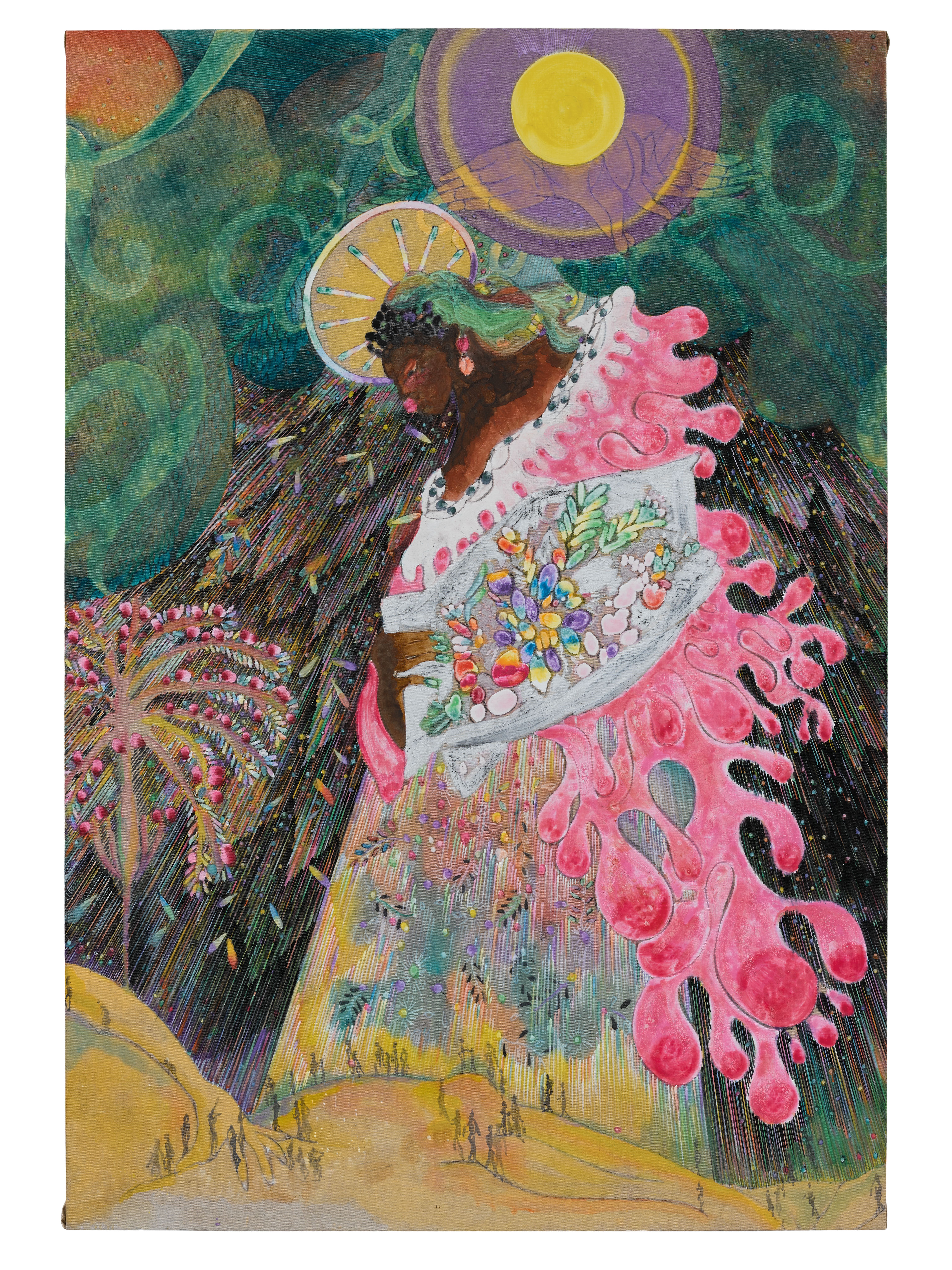 Chris Ofili, Saint Laure (2026)

Photo: Jack Hems. © Chris Ofili. Courtesy the artist and Victoria Miro