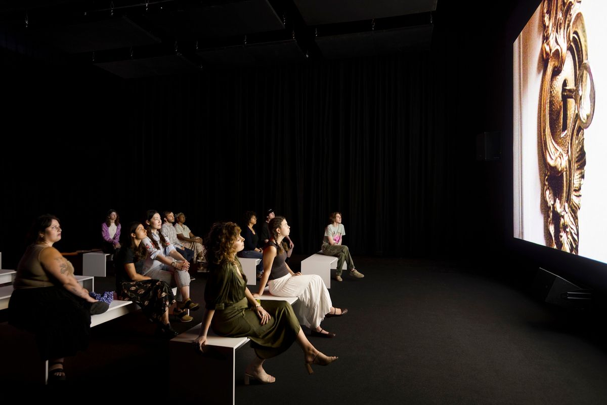 Installation view, Christian Marclay: Doors, Brooklyn Museum, until 12 April 2026 © Christian Marclay. Photo: Paula Abreu Pita