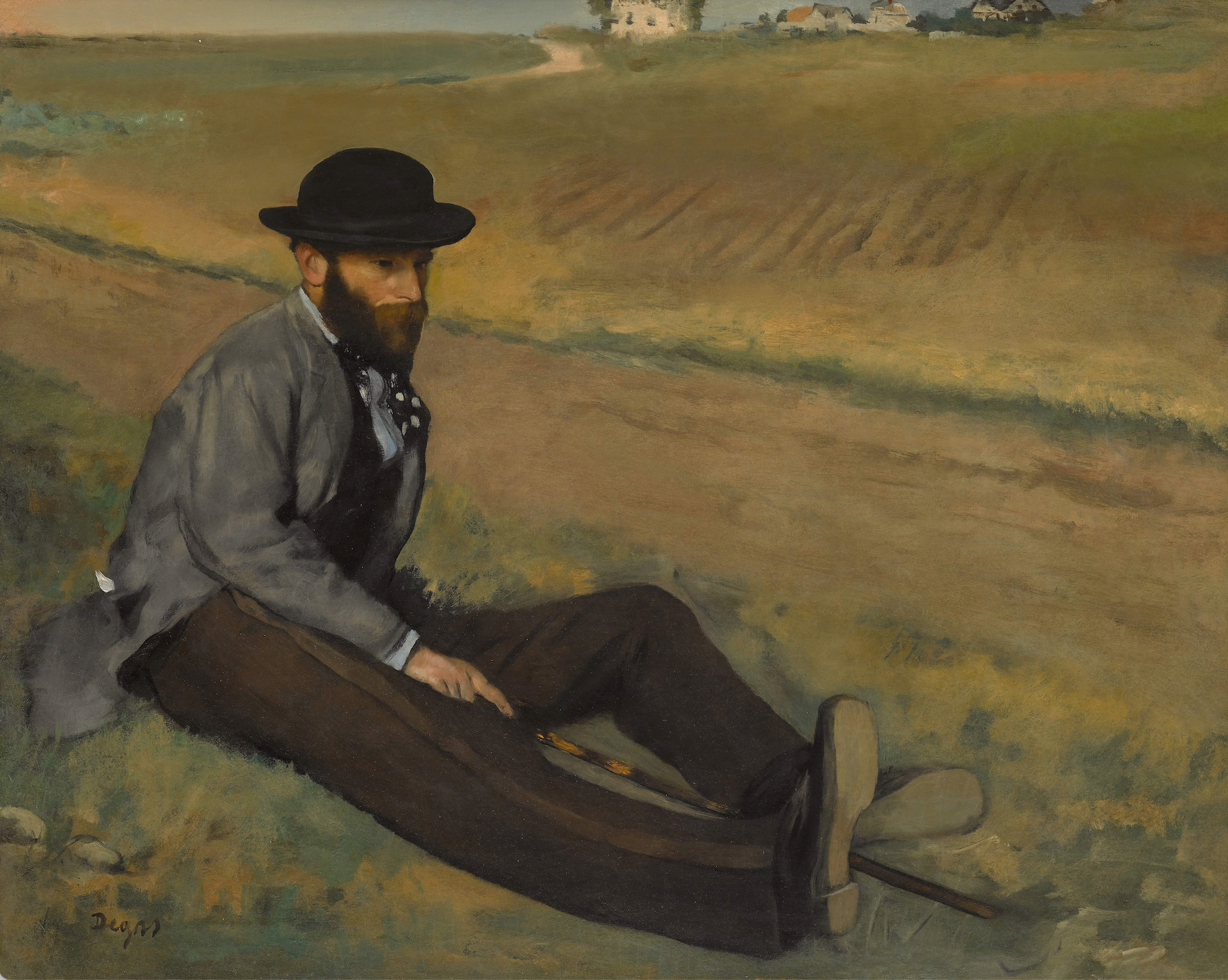 Edgar Degas's Portrait of Eugène Manet (1874). Courtesy of Sotheby's