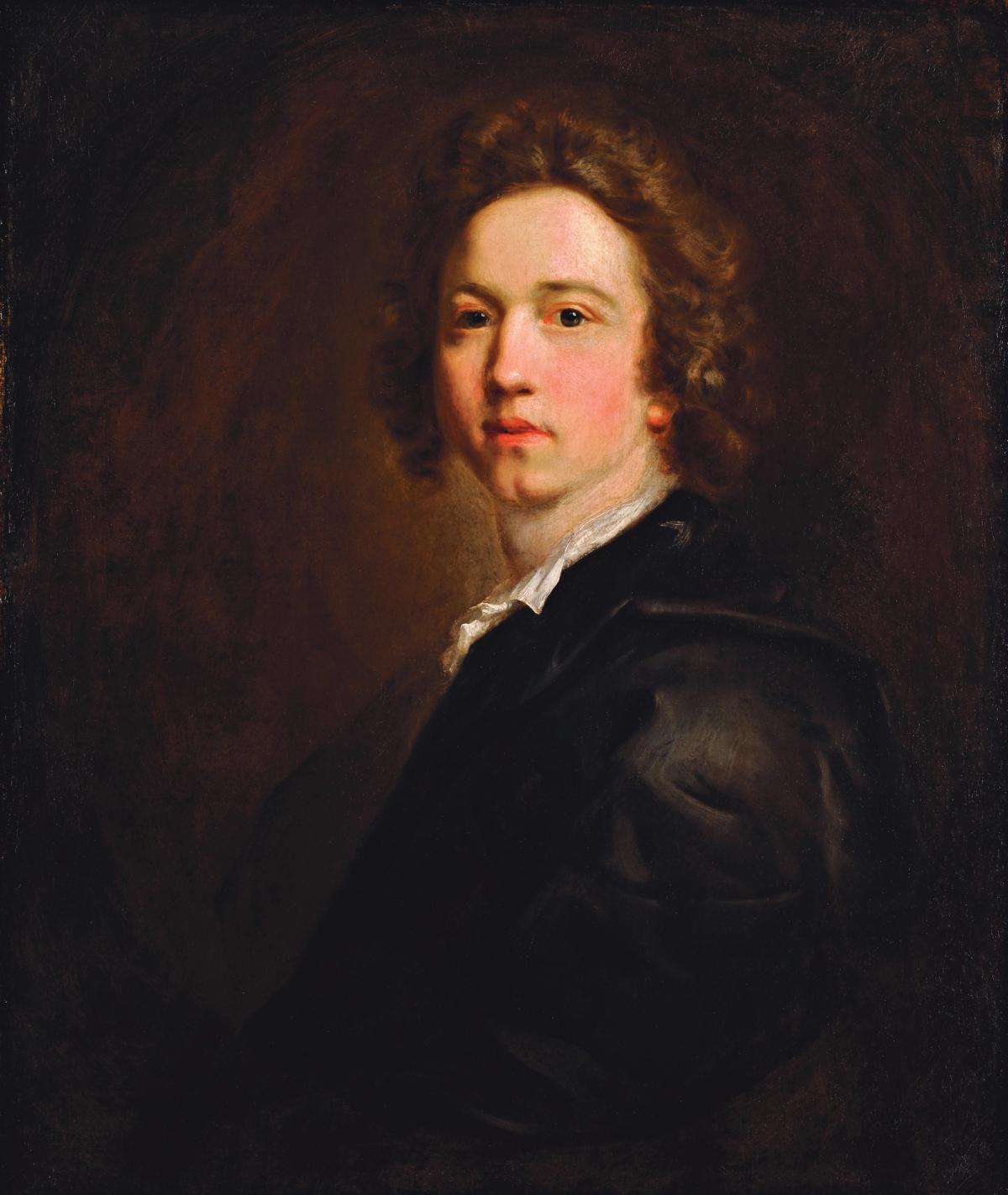 A 1746 self-portrait of Joshua Reynolds, one of several the artist painted during his career that are in the Plymouth show. This one was painted when he was in his early 20s © The Box
