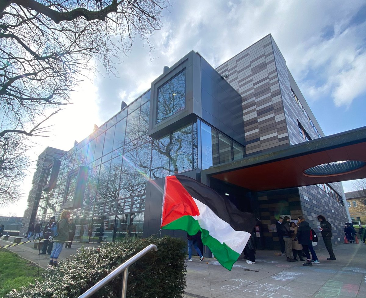 Students from the group Goldsmiths for Palestine occupied the art gallery for 27 days
Photo: @Gold4Palestine/X