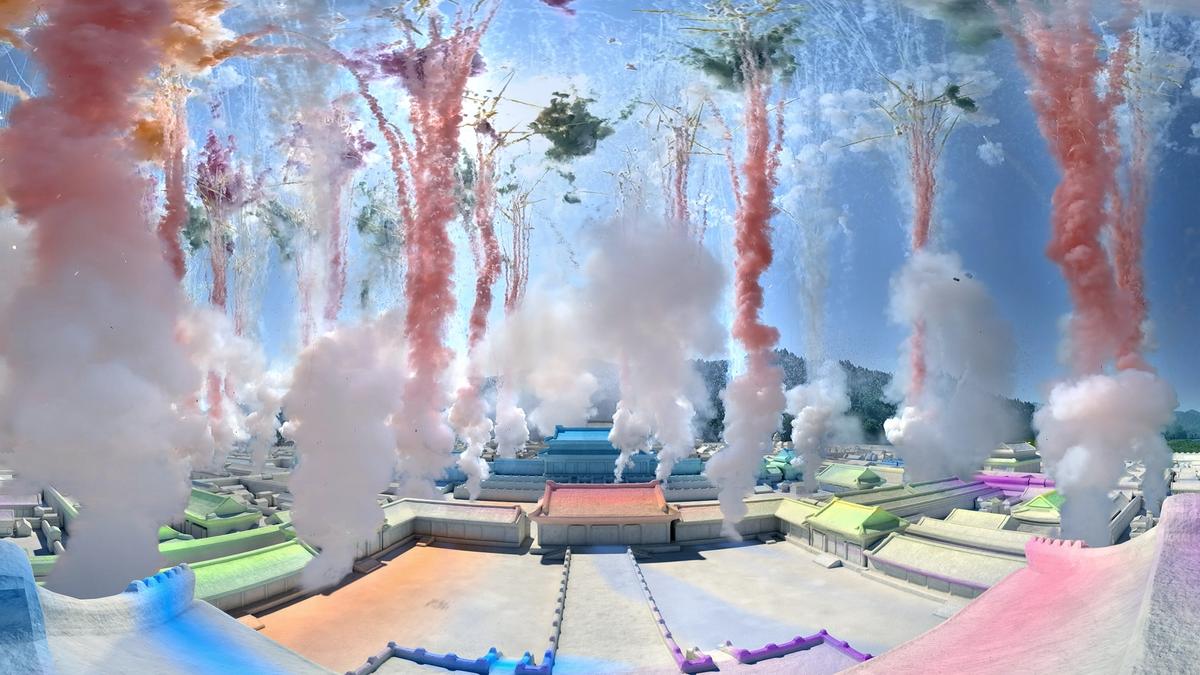 A still from Cai Guo-Qiang's VR work Sleepwalking in the Forbidden City Courtesy Cai Studio