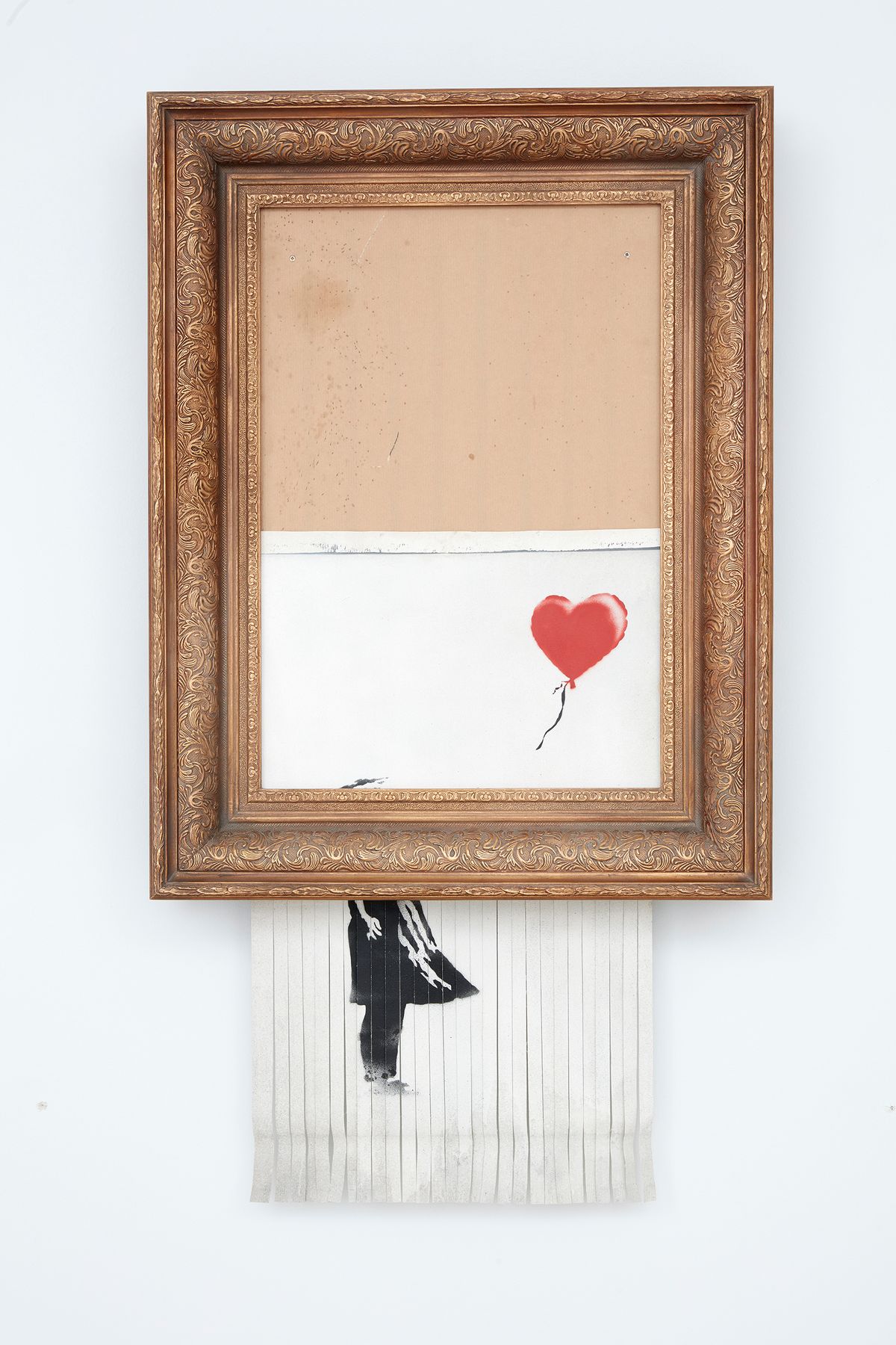 Banksy's Love is in the Bin (2018) Courtesy of Sotheby's