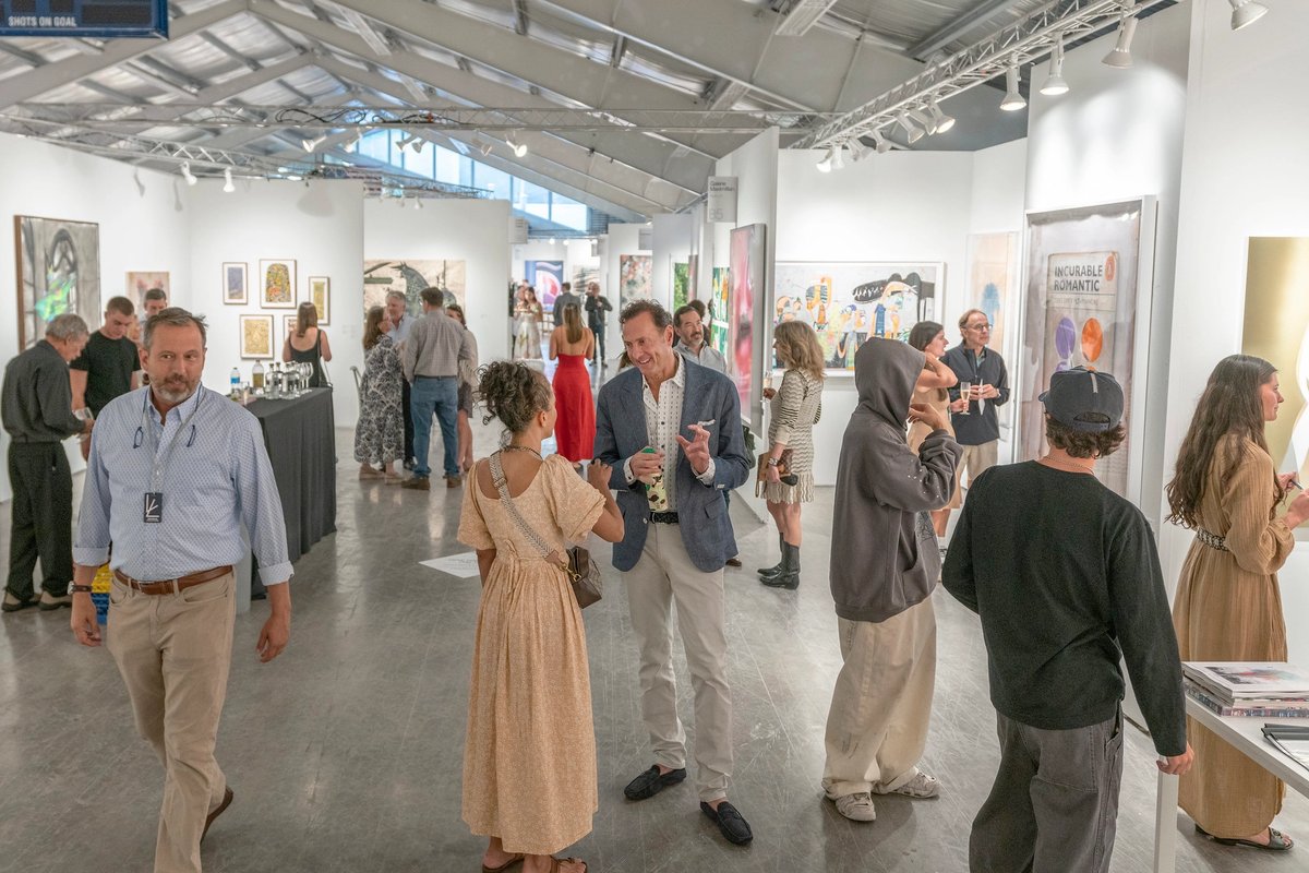 The VIP opening of Intersect Aspen's 2023 edition at the Aspen Ice Garden on 1 August Intersect Aspen