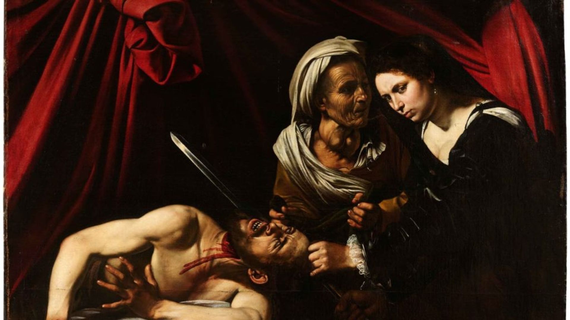Judith Beheading Holofernes (around 1607), attributed to Caravaggio Courtesy of Cabinet Turquin