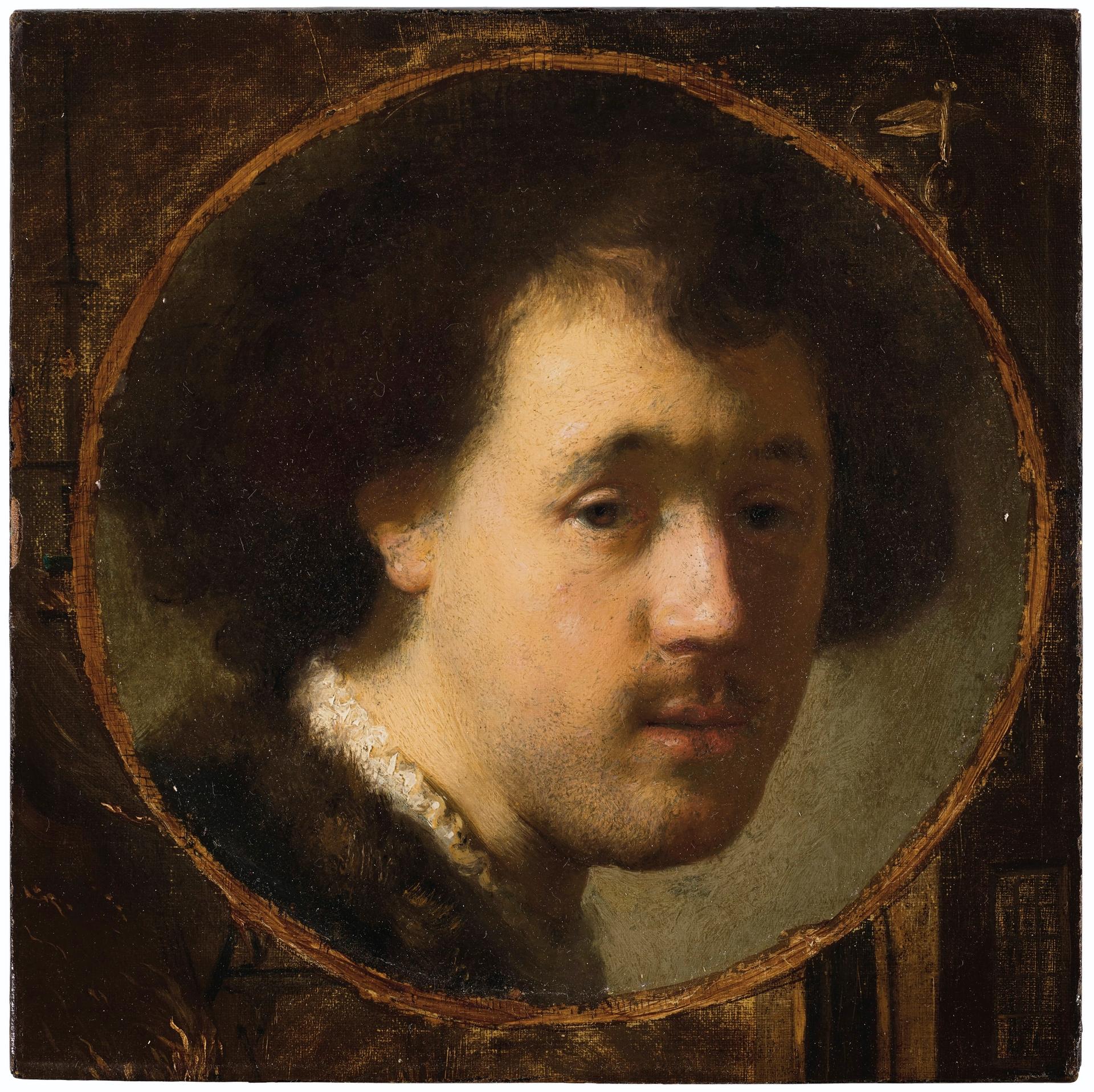 Manner of Rembrandt Harmenszoon van Rijn, A portrait of the artist (around 1628) © Christie’s Images Limited 2019