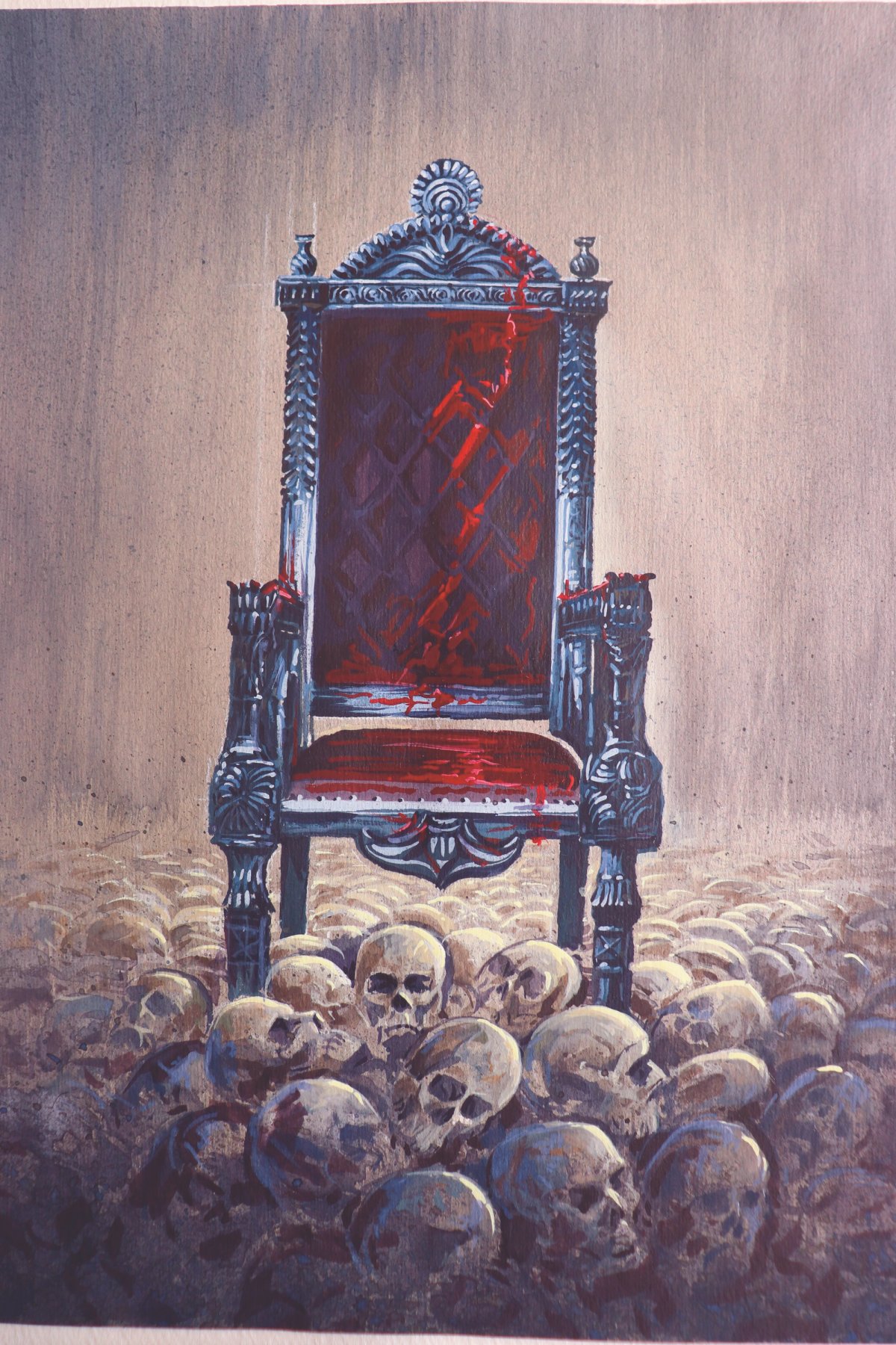 Tyranny by Mohammad, one of a number of Afghan artists who face uncertainty after Germany suspended its visa programme
Courtesy of the artist