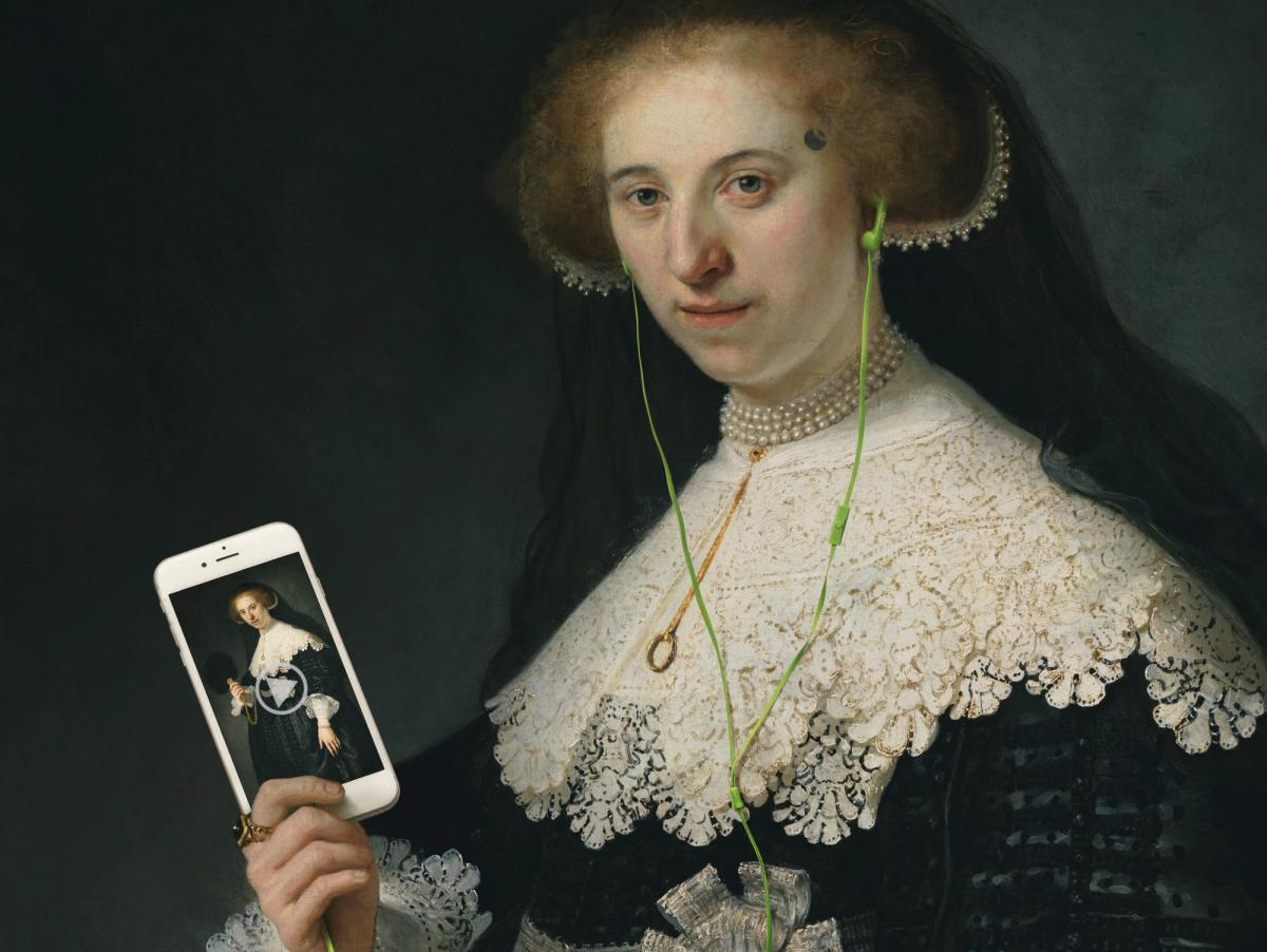 Embracing a more light-hearted approach to art—like the Rijksmuseum in this ad for its app—is essential to success on the TikTok app Image courtesy of the Rijksmuseum