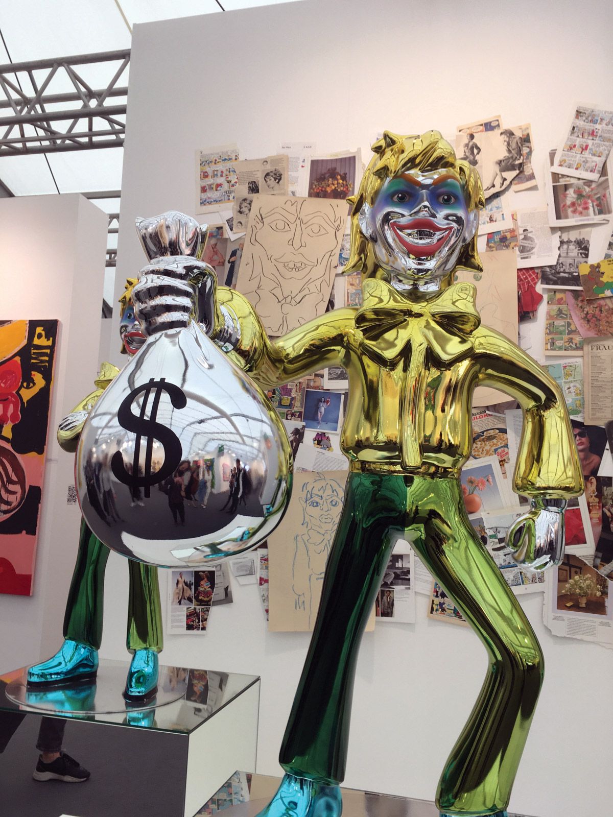 Show me the money: Esben Weile Kjær’s Money (Floating Signifier, 2021) at Frieze London Photo: Katherine Hardy