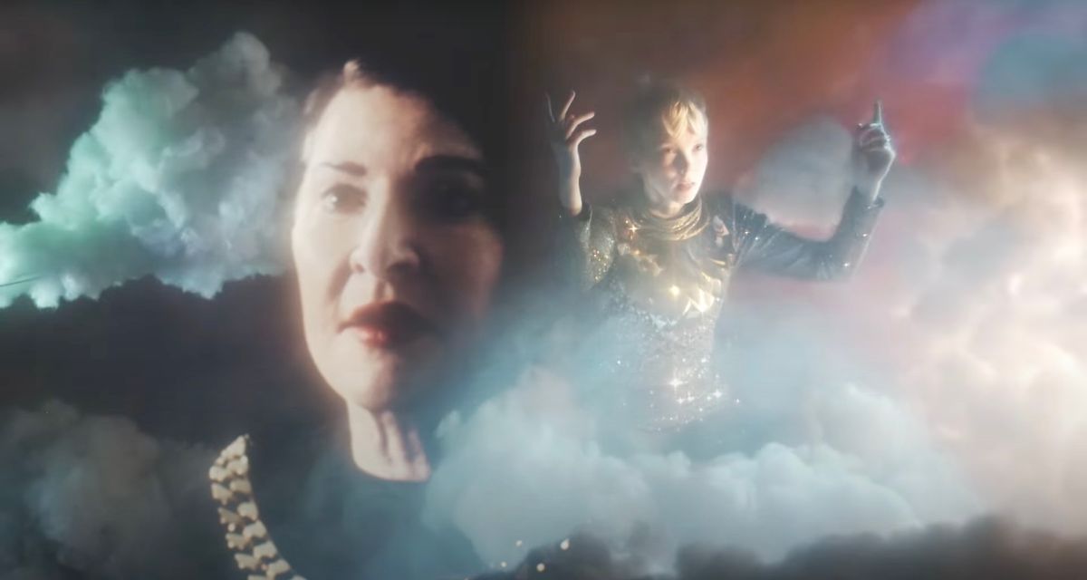 Marina Abramović and K Hover in a scene from the music video for The Fawn by Sound of Ceres Screenshot via YouTube