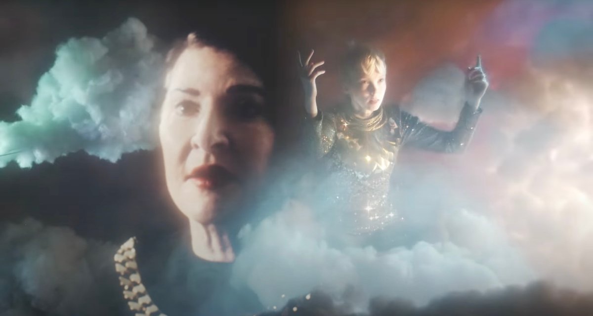 Marina Abramović and K Hover in a scene from the music video for The Fawn by Sound of Ceres Screenshot via YouTube