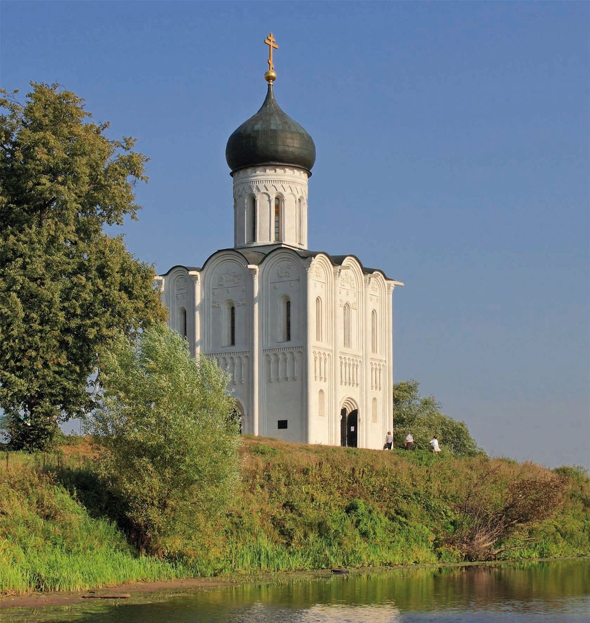 The 12th-century Church of the Intercession on the Nerl, Russia 