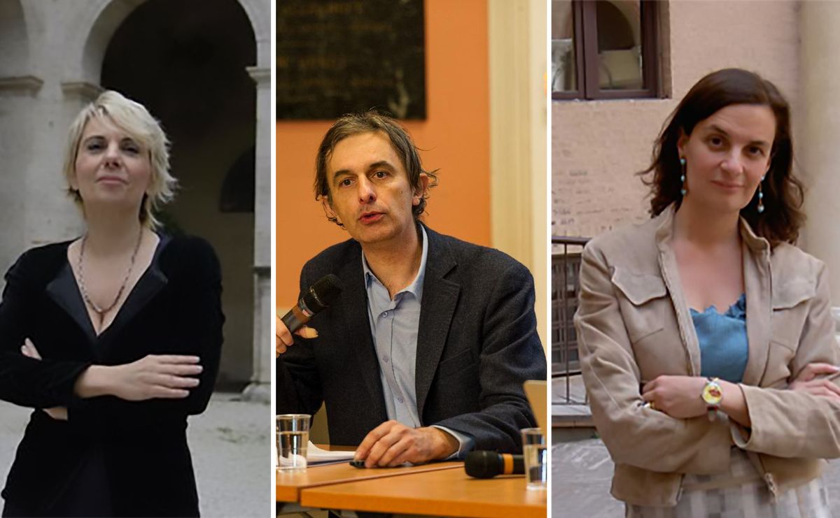 Edith Gabrielli (left) and Francesca Cappelletti (right) are two of the six women hired while Stéphane Verger (centre) is the only foreigner Verger: © Romain Étienne, Item, 2016