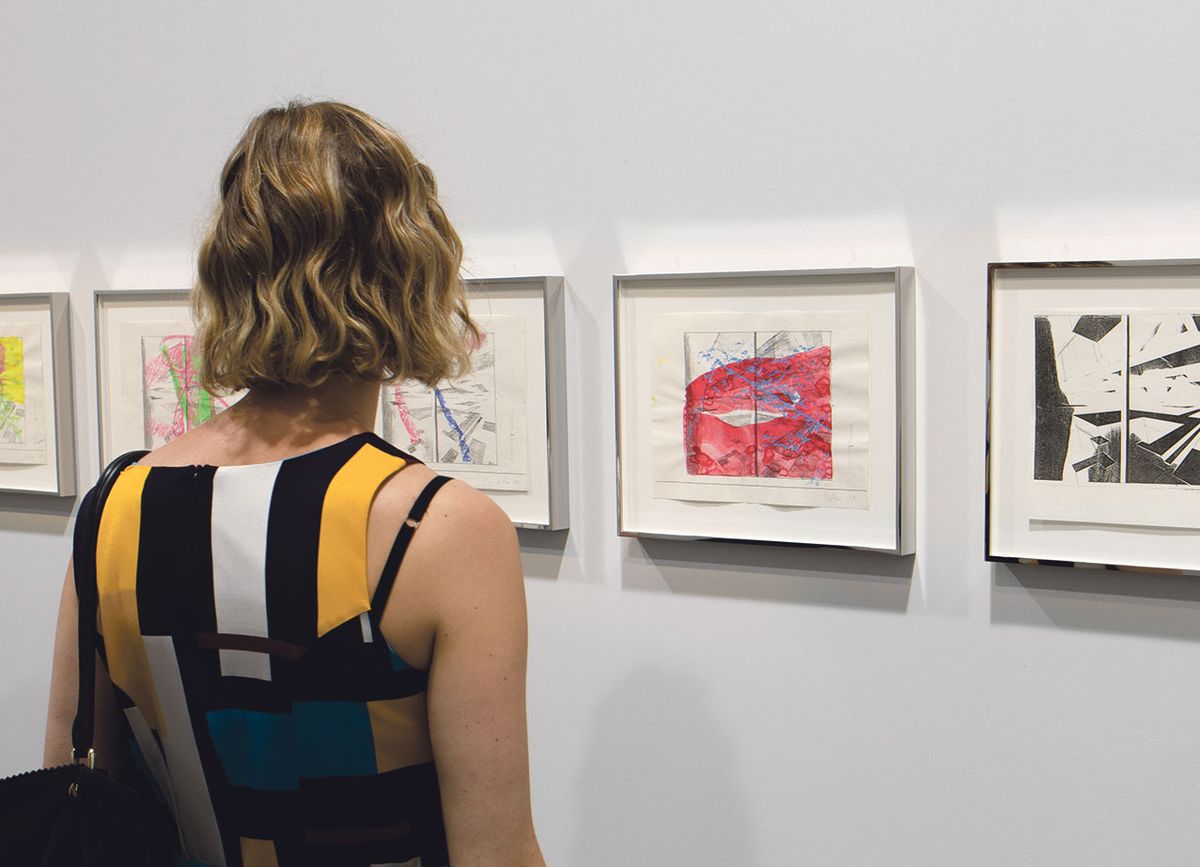 Gerhard Richter’s preparatory drawings for his monumental painting SDI (1986) Photo: David Owens