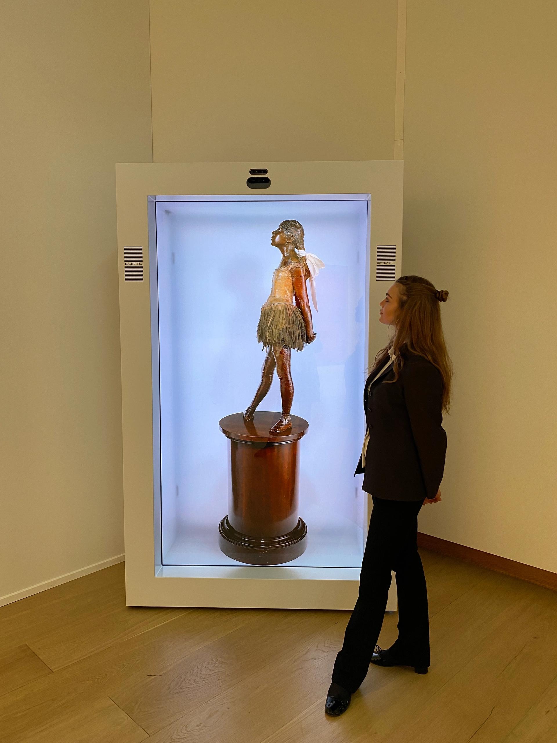 Edgar Degas's Petite danseuse de quatorze ans as seen through a Proto device. Courtesy Christies