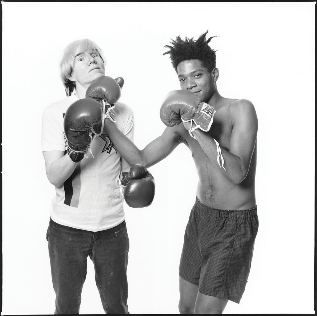 Andy Warhol and Jean-Michel Basquiat, photographed by Michael Halsband in 1985 © Michael Halsband