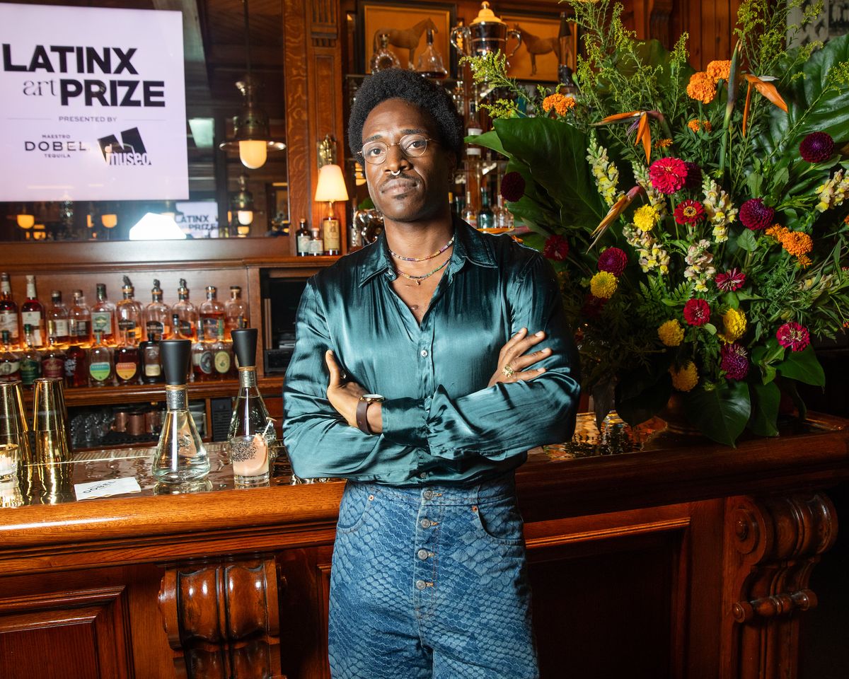 Performance artist Carlos Martiel, the winner of the inaugural Maestro Dobel Latinx Art Prize Courtesy El Museo del Barrio and Maestro Dobel