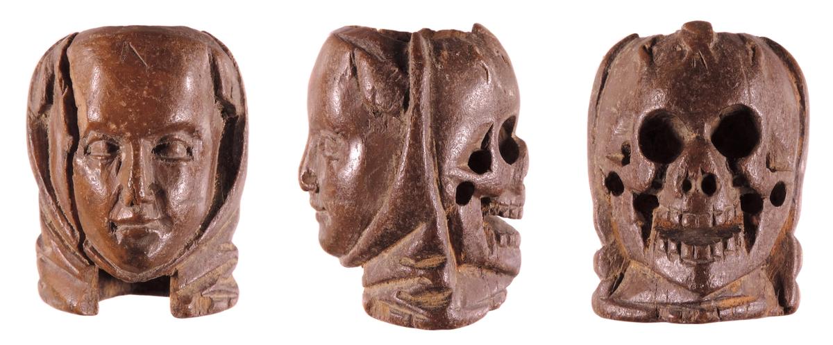 Life and death: a carved ivory bead, more than 500 years old, was found by a mudlarker on the Thames British Museum