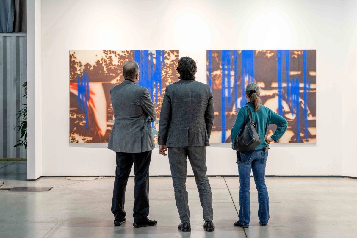 Visitors at Spark art fair
Simon Veres