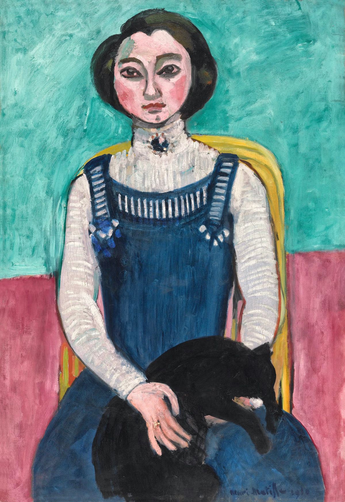 Henri Matisse's Marguerite au chat noir (1910)
© Centre Pompidou; MNAM-CCI; Dist. GrandPalaisRmn