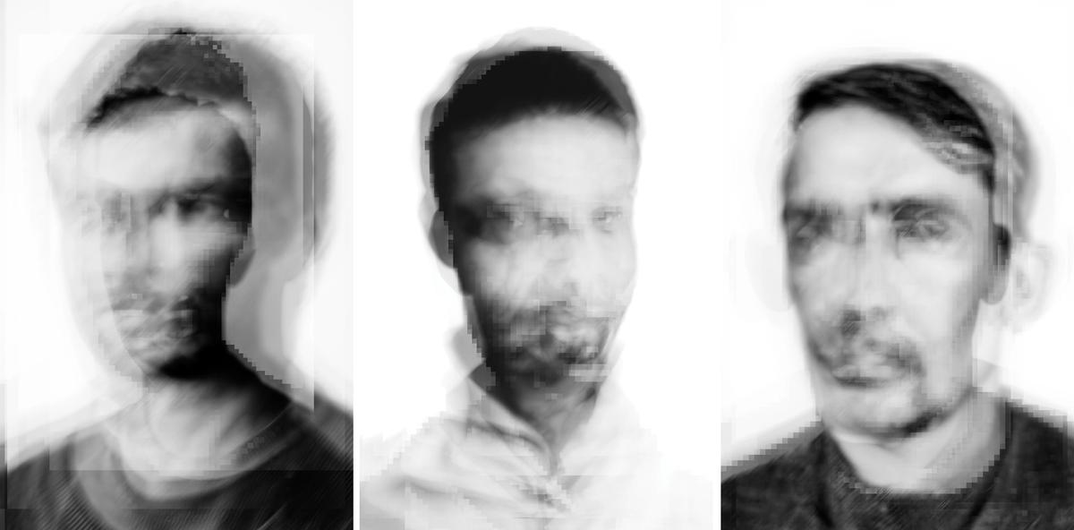 Andy Barnham’s portraits are a composite of up to a dozen frames that are then blurred, pixelated and merged © Sara de Jong and Andy Barnham' 2022