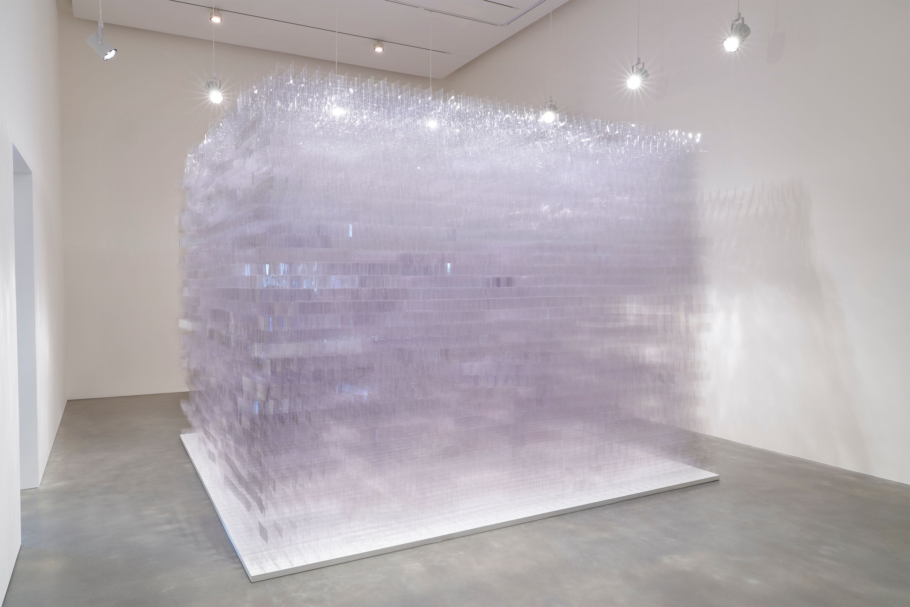 Tara Donovan's Stacked Grid (2020) © Tara Donovan, courtesy Pace Gallery