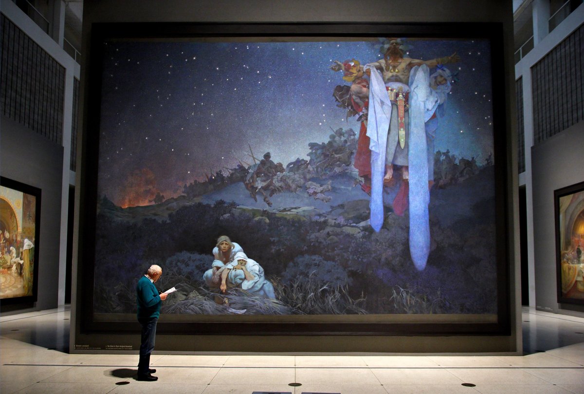 Mucha's Slav Epic moved to the Veletrzní Palác in 2010 © Hercules Milas / Alamy Stock Photo