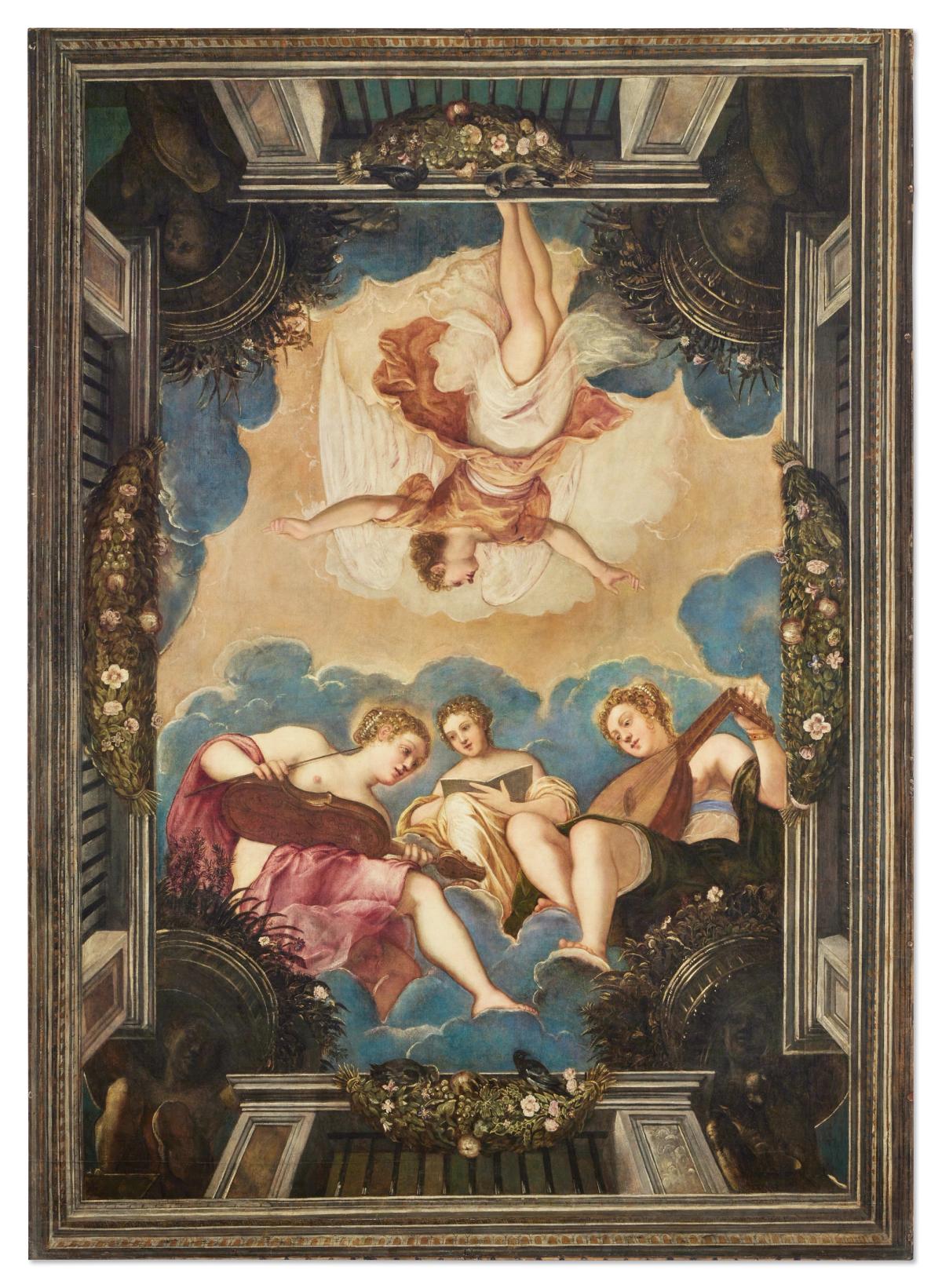 Tintoretto and workshop, Allegory of Music (around mid-1540s and mid-1550s) Image: courtesy of Sotheby's