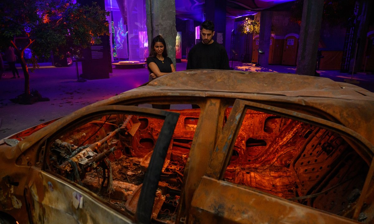 Israeli music festival that Hamas attacked on 7 October is re-created in New York exhibit