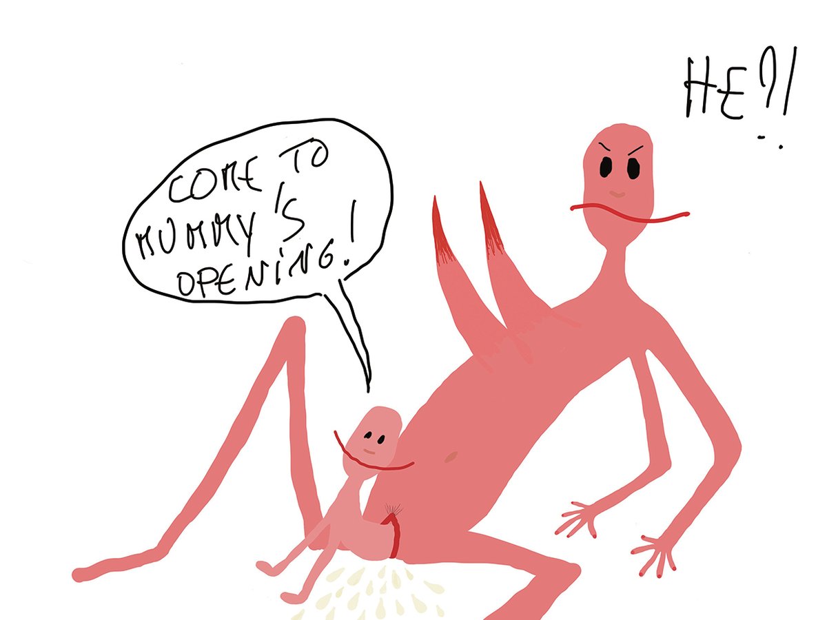 Contemporary artists including Ingrid Berthon-Moine (whose work is pictured here) are charting their experiences of motherhood in upfront ways. © Ingrid Berthon-Moine