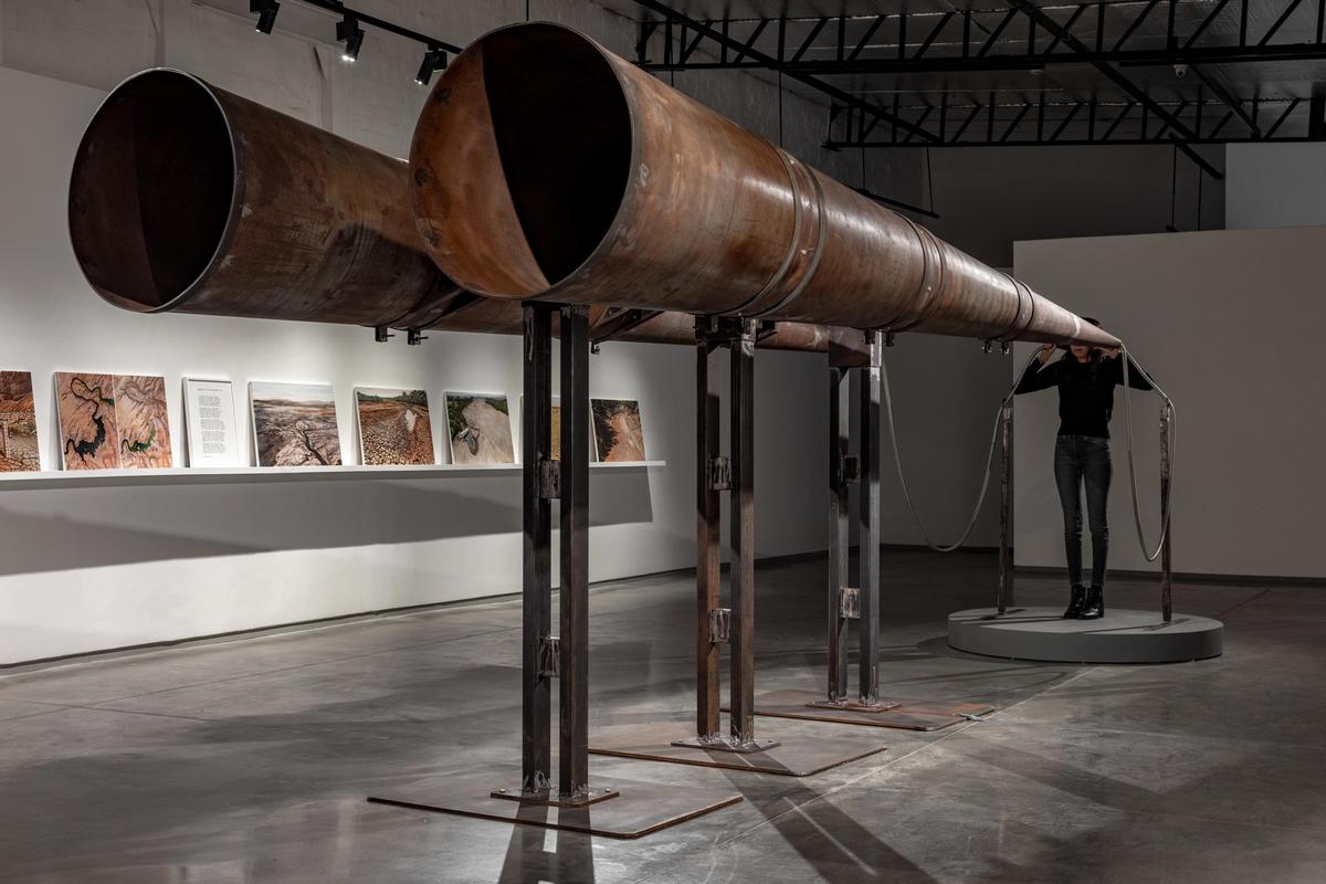 Reena Saini Kallat Requiem (The Last Call), 2024 
Courtesy of the artist and Nature Morte, India. Photography by Jeetin Jagdish Sharma