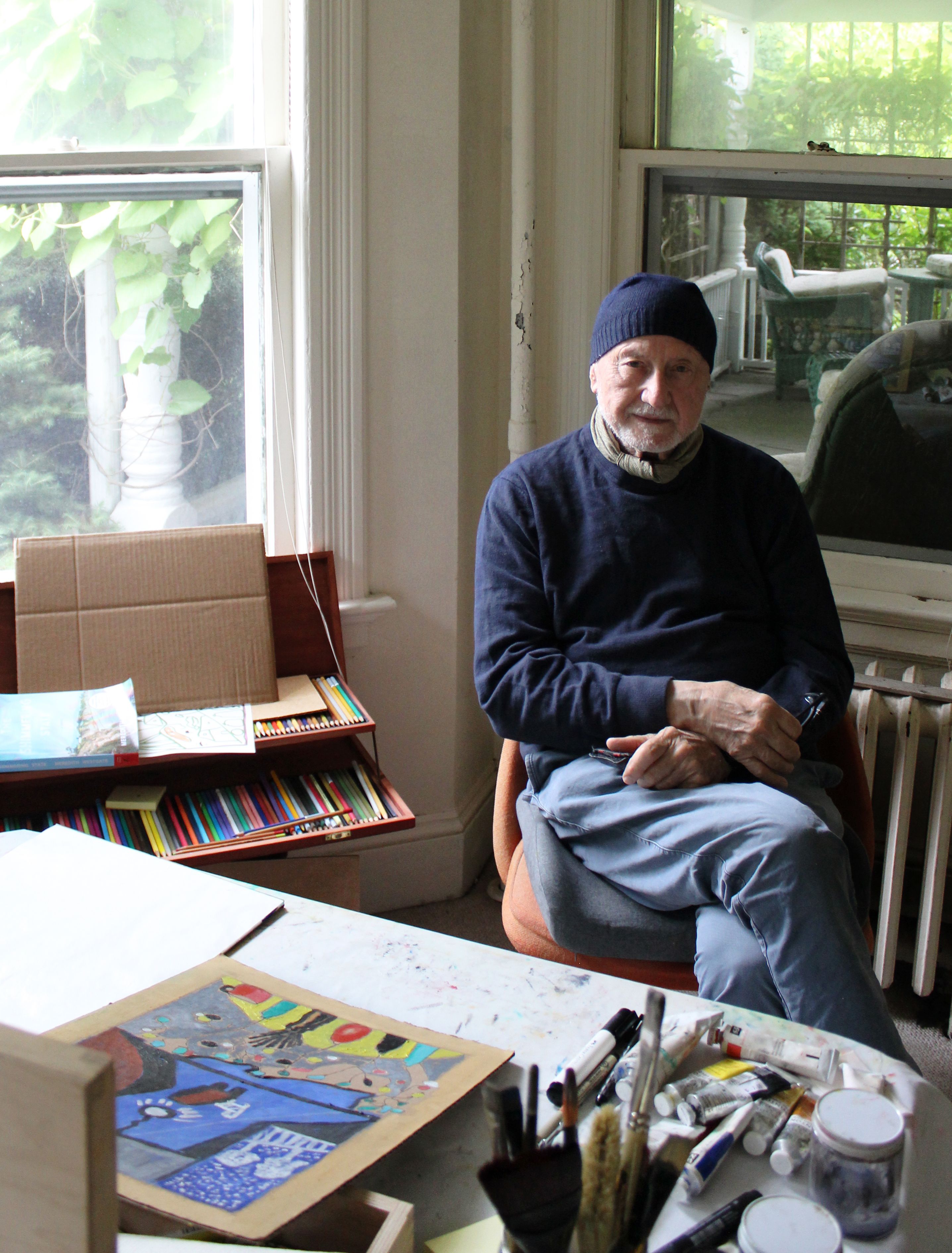 Frederic Tuten at his home in the Hamptons Ellen Frances