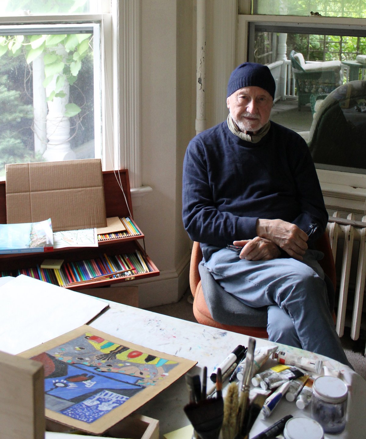 Frederic Tuten at his home in the Hamptons Ellen Frances