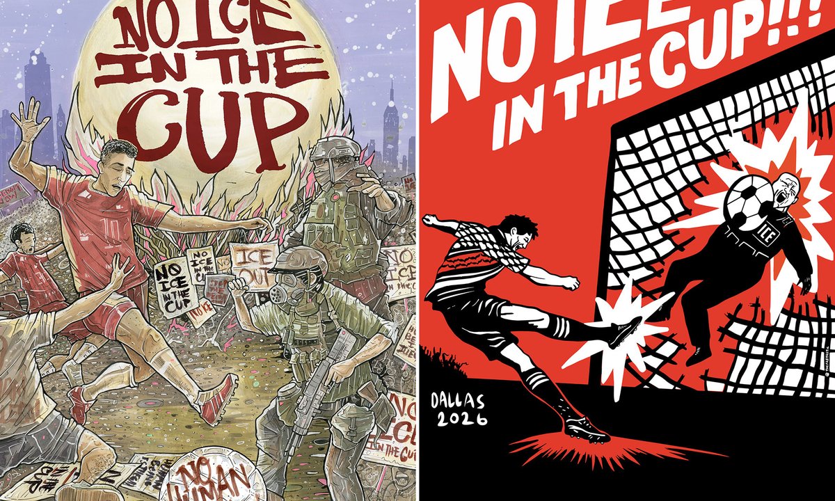 Artists create Fifa World Cup posters denouncing presence of US immigration agents – The Art Newspaper Artists create Fifa World Cup posters denouncing presence of US immigration agents – The Art Newspaper