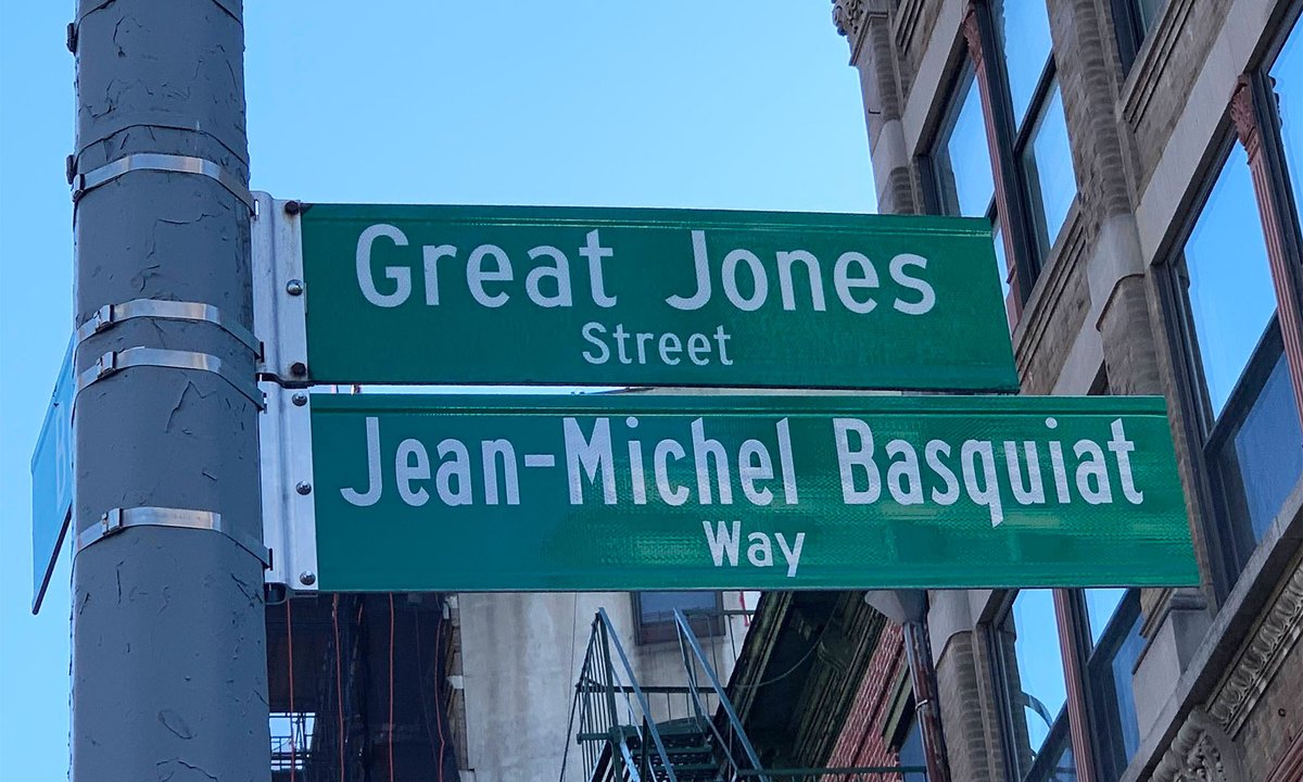 Manhattan block where Basquiat lived and worked is renamed in his honour