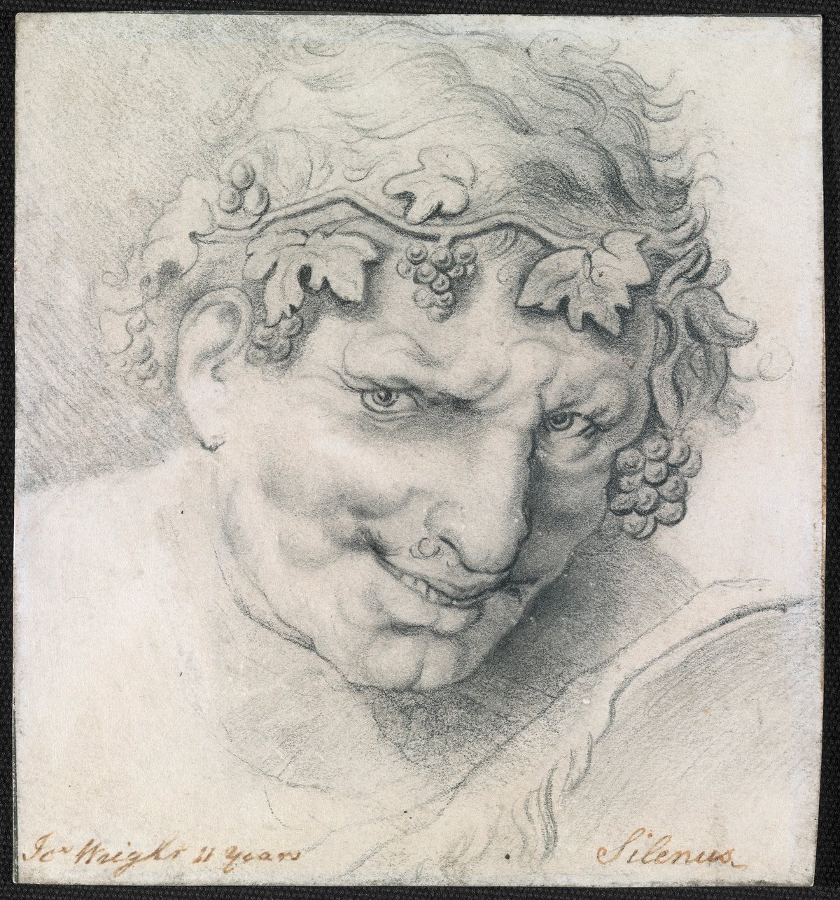 Head of Silenus after an untraced print (possibly) Pencil on paper c.1745 Private Collection, care of Lowell Libson & Jonny Yarker Ltd