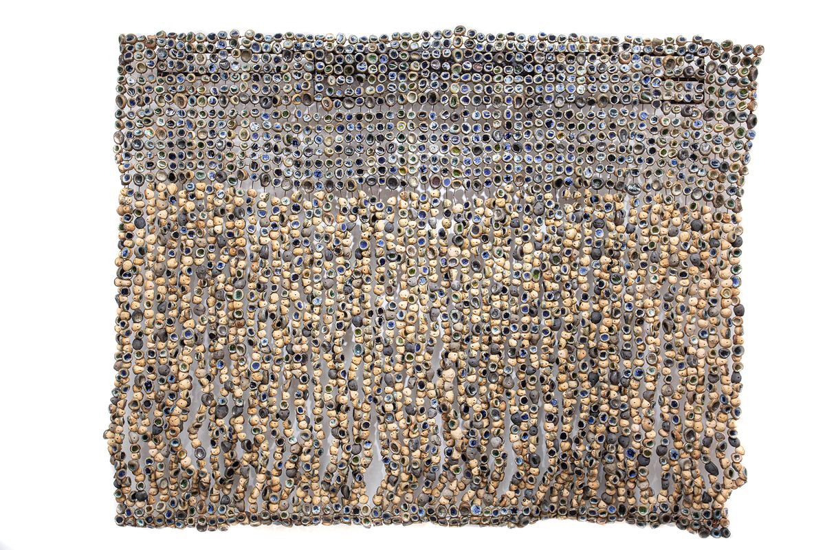 Ozioma Onuzulike's August Meeting (2021) Courtesy of Kó Gallery
