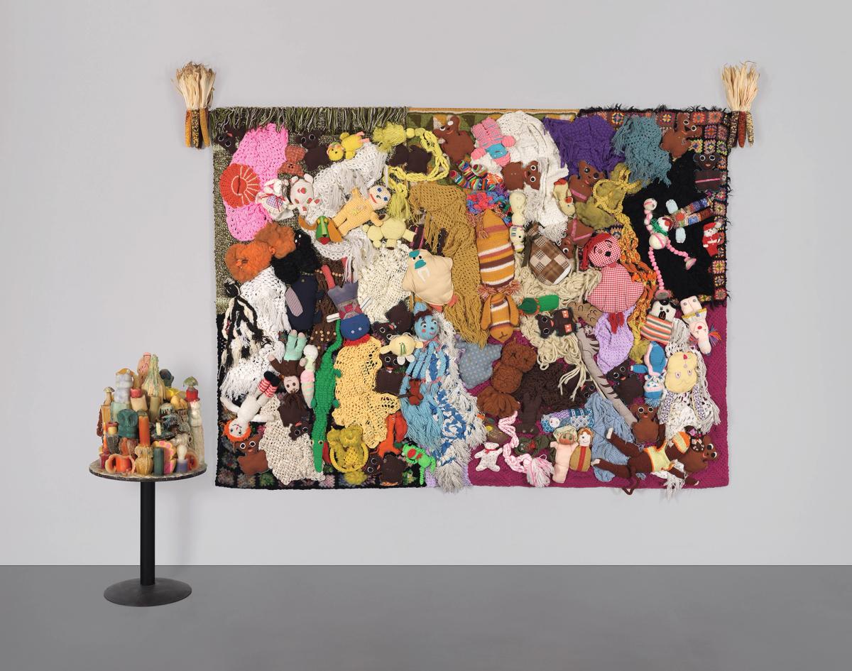 Mike Kelley’s More Love Hours Than Can Ever Be Repaid and The Wages of Sin (1987) © Mike Kelley Foundation for the Arts. All Rights Reserved/VAGA at ARS, NY and DACS, London 2024