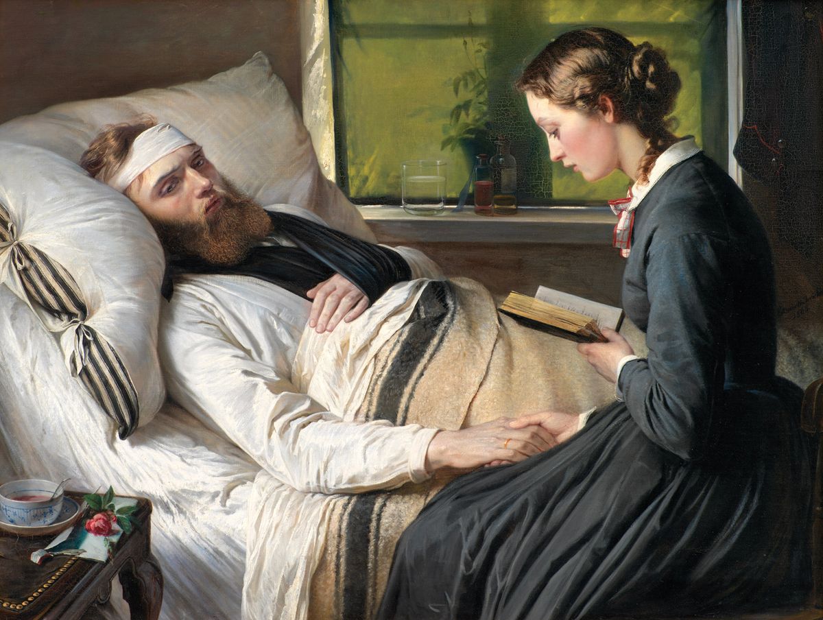 Elisabeth Jerichau-Baumann, A Wounded Danish Soldier (1865) Courtesy of the Statens Museum for Kunst