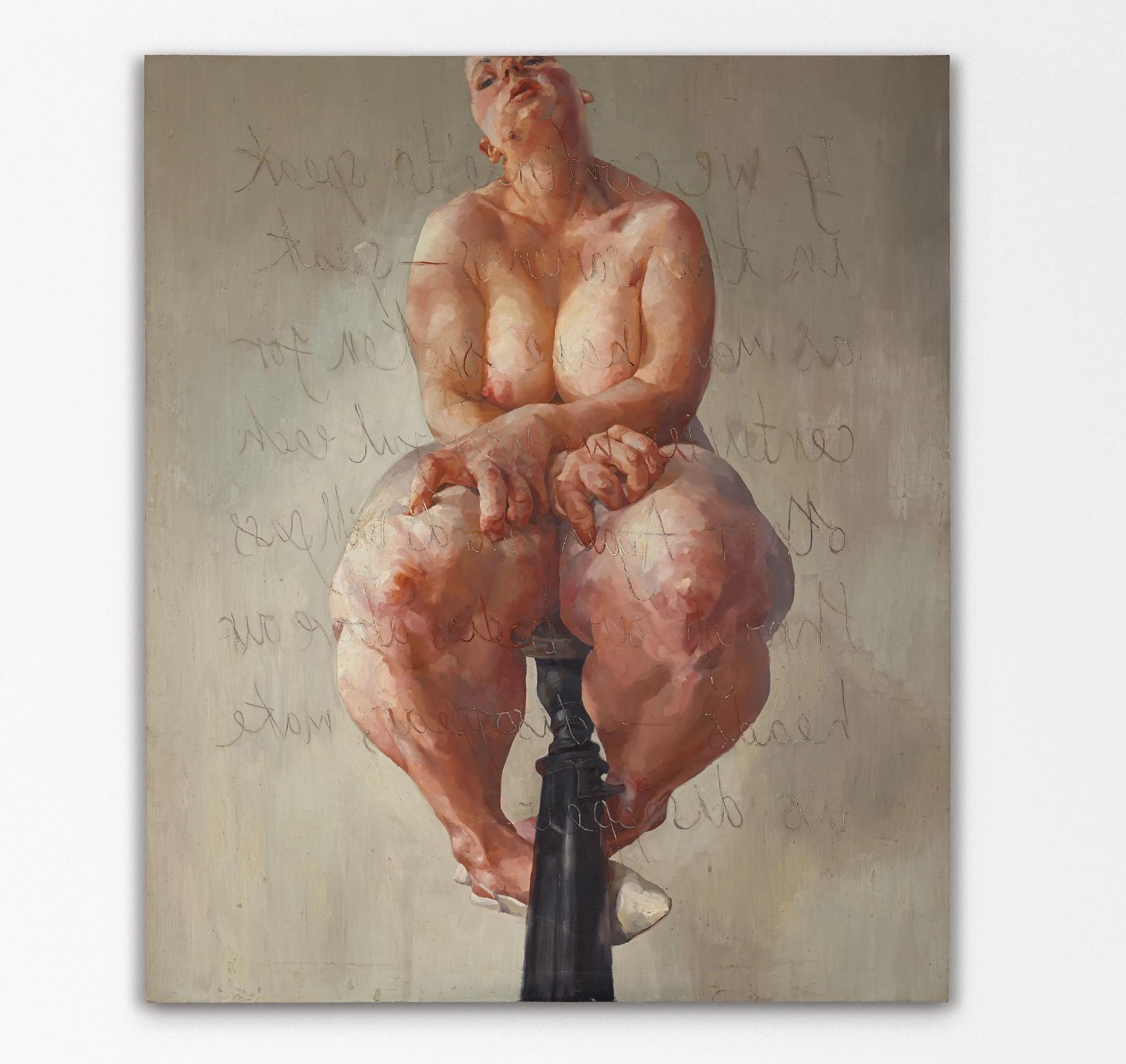 Jenny Saville’s Propped (1992) sold for £8.25m (£9.5m with fees), a new record for a living female artist © Sotheby's