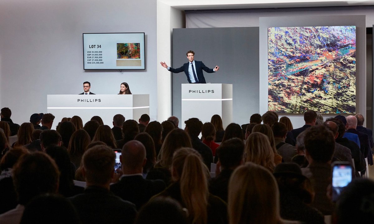 What did the New York auctions reveal concerning the state-of-the-art market?