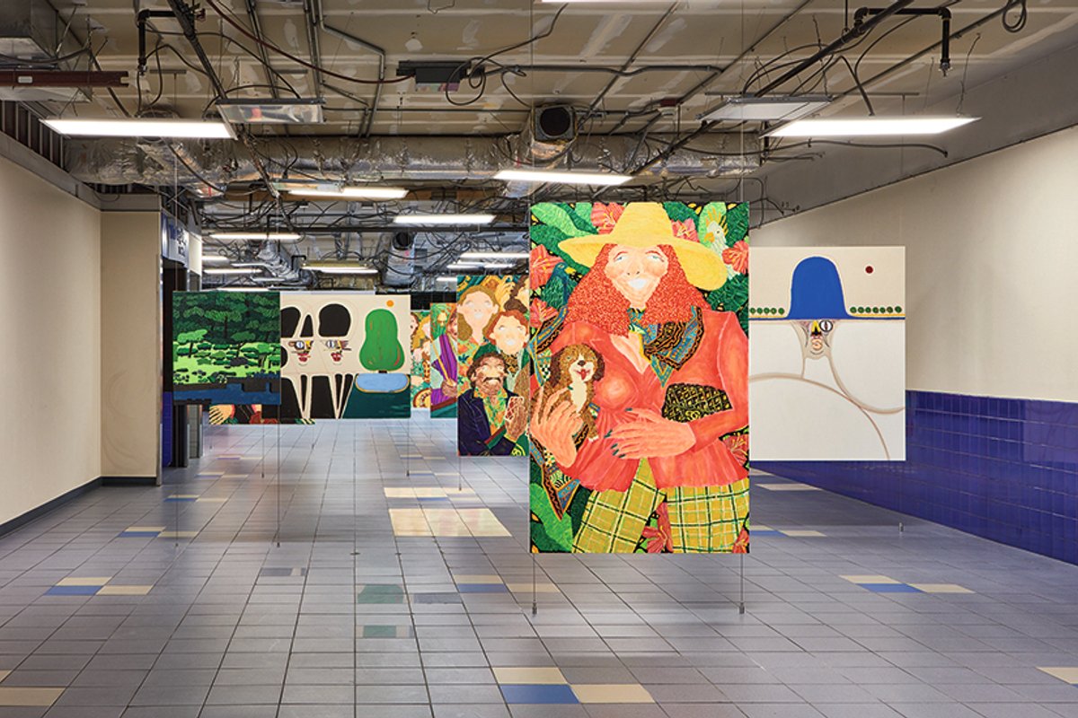 The latest installment in New York gallery Bortolami’s roving exhibition series Artist / City brings new paintings by Koichi Sato, Susumu Kamijo and Jonas Wood to Las Vegas’s former Greyhound bus station, just steps from the city’s iconic Fremont Street Courtesy of the artists and Bortolami Gallery