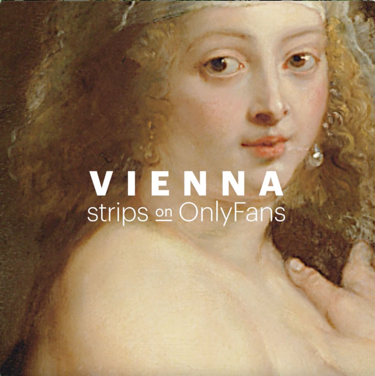 A detail of Peter Paul Rubens's painting of his second wife Helena Fourment ("Het Pelsken") on the Vienna OnlyFans account © Kunsthistorisches Museum Vienna