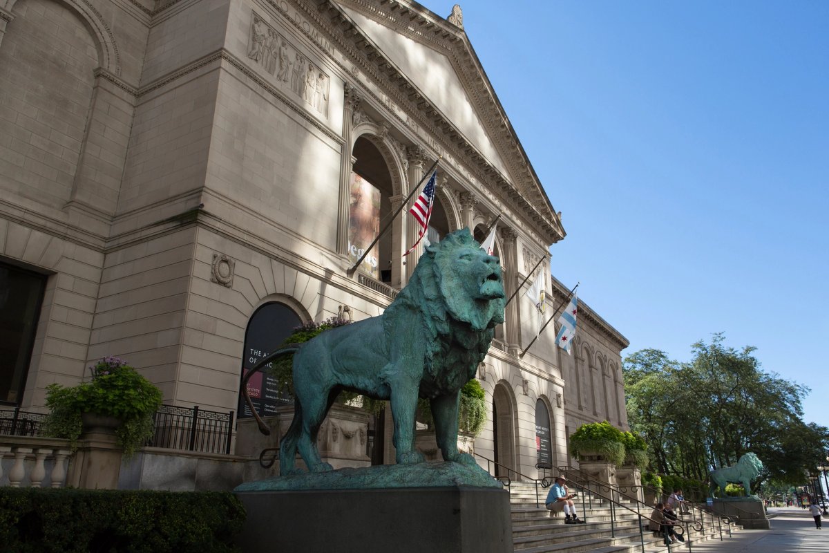 Edward Kemeyss' Lions welcome visitors to The Art Institute of Chicago Courtesy of The Art Institute of Chicago
