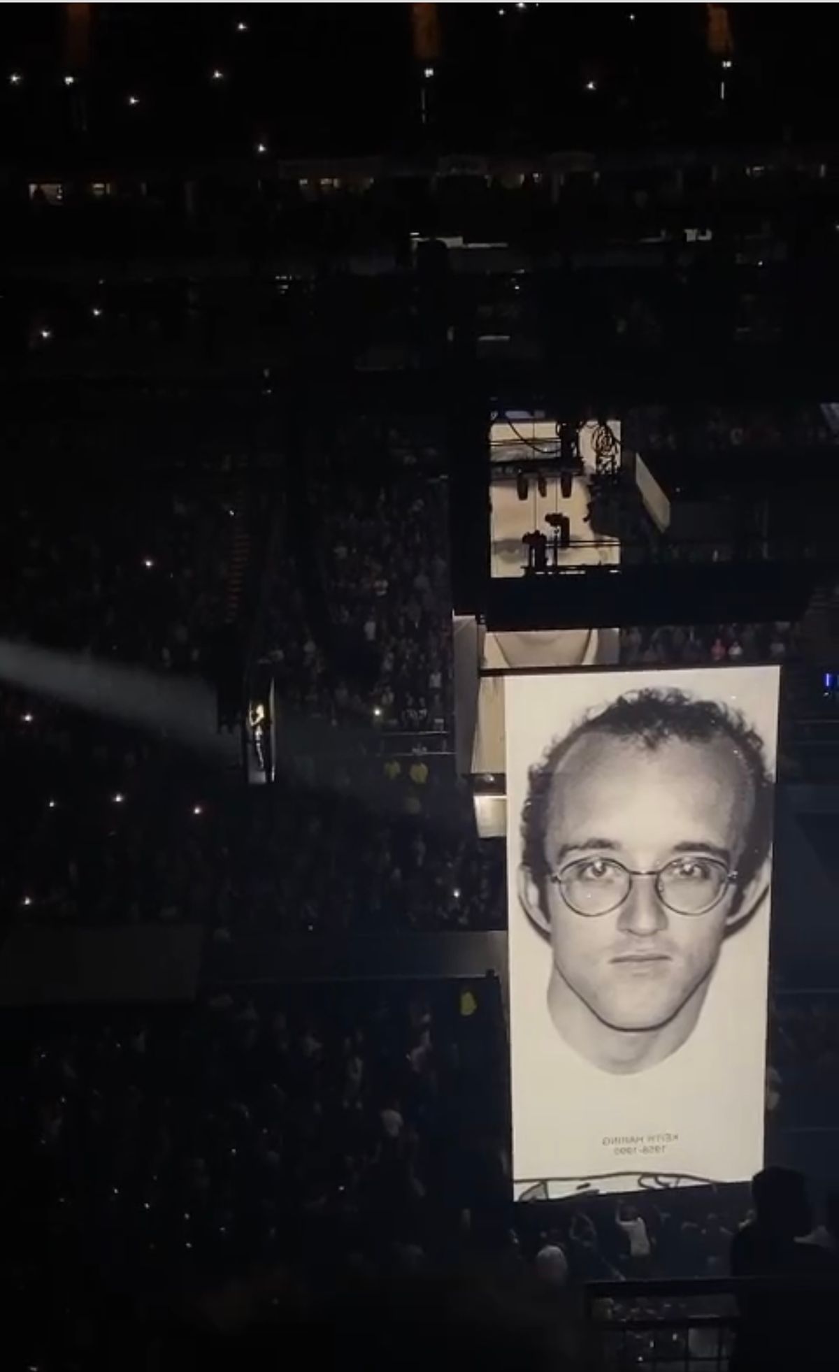 Madonna paid tribute to Keith Haring and Robert Mapplethorpe.