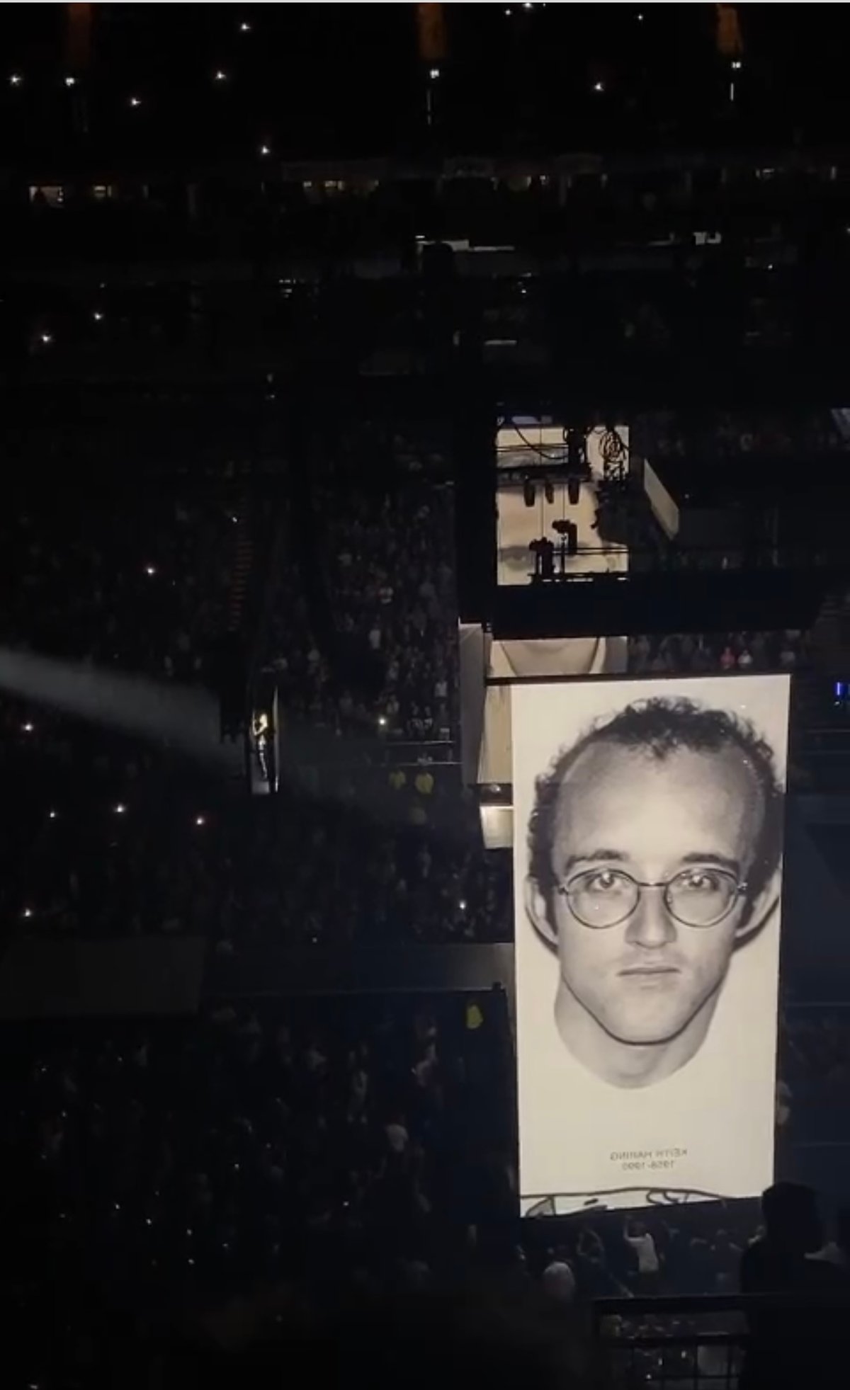 Madonna paid tribute to Keith Haring and Robert Mapplethorpe.