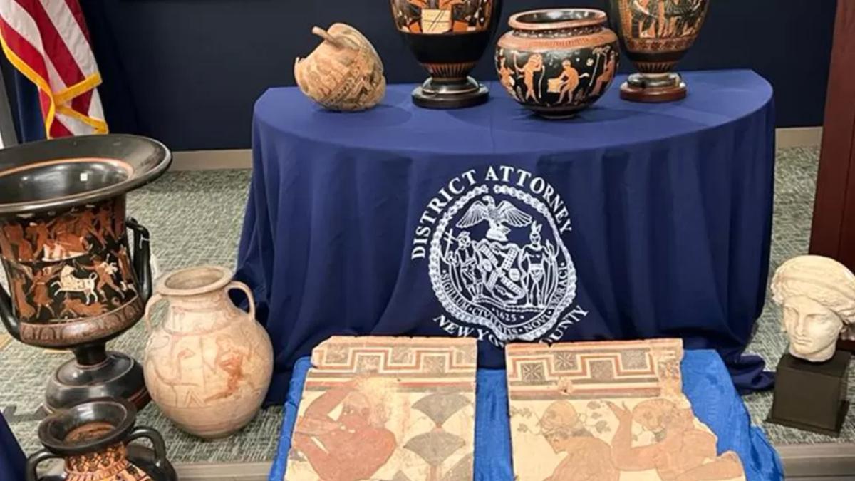 The flow of looted works between the US and Italy has gained momentum this year

Courtesy of the Italian Ministry of Culture