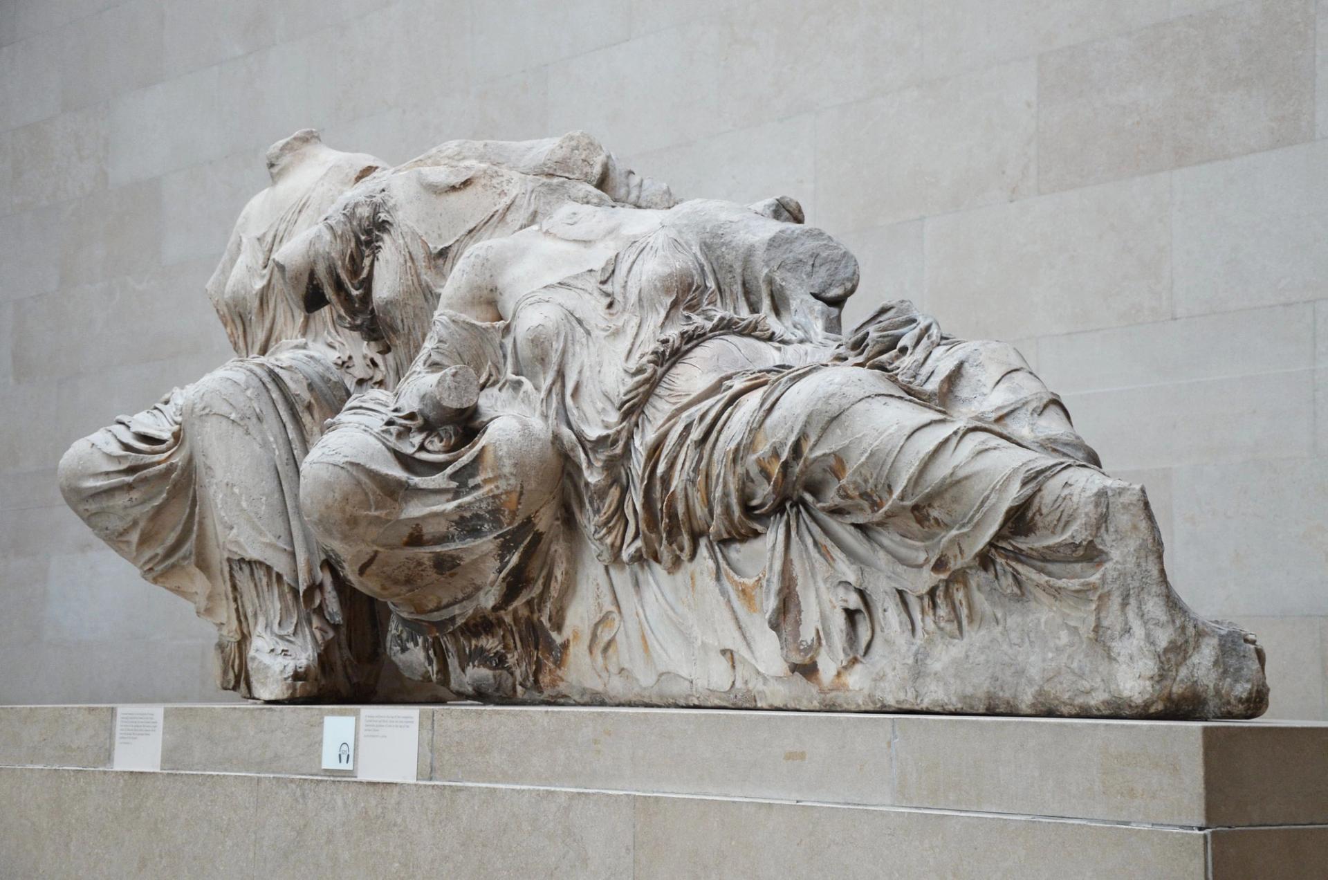 希腊和英国在英国博物馆的帕台农大理石之间存在一场长期争执