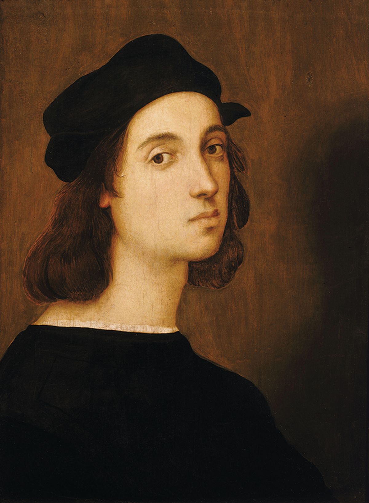 A self-portrait of Raphael in his 20s, painted between 1504 and 1506 Gallerie Degli Uffizi
