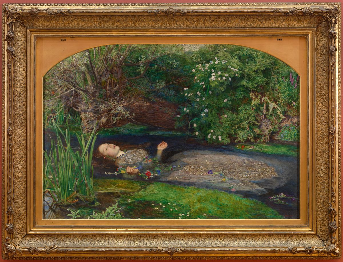 J.E. Millais, Ophelia (1851-52) Tate, London 2018